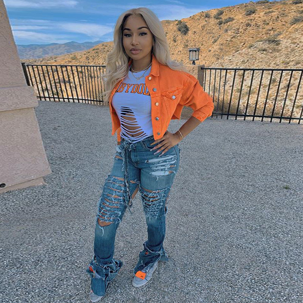 Women Streetwear Denim Jacket