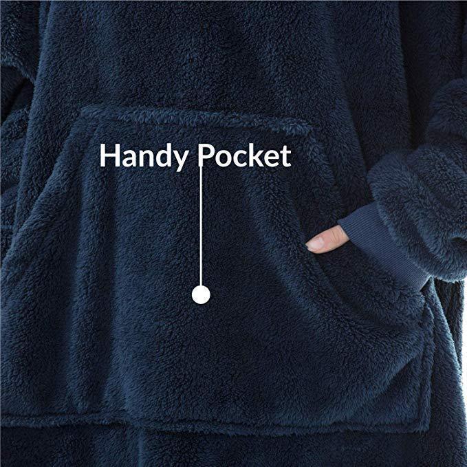 Comfortable Loose Double-Sided Fleece Hoodie