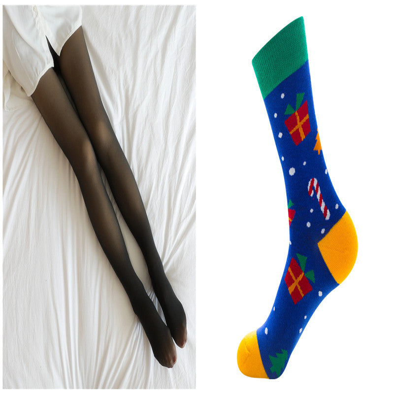 Warm Fleece Translucent Plus Size Leggings