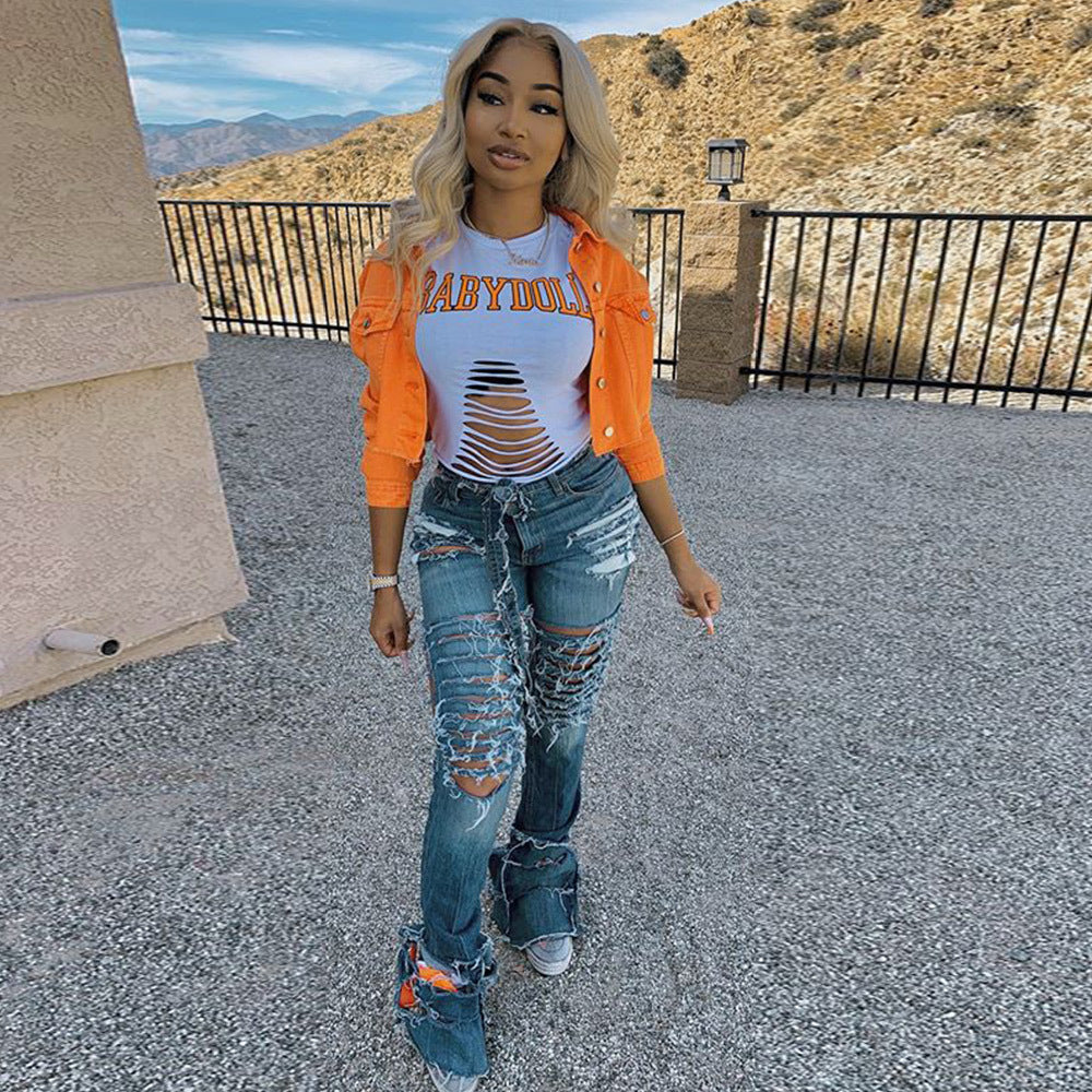 Women Streetwear Denim Jacket