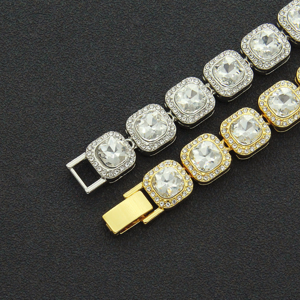 Men's Short Baguette Cuban Chain Necklace