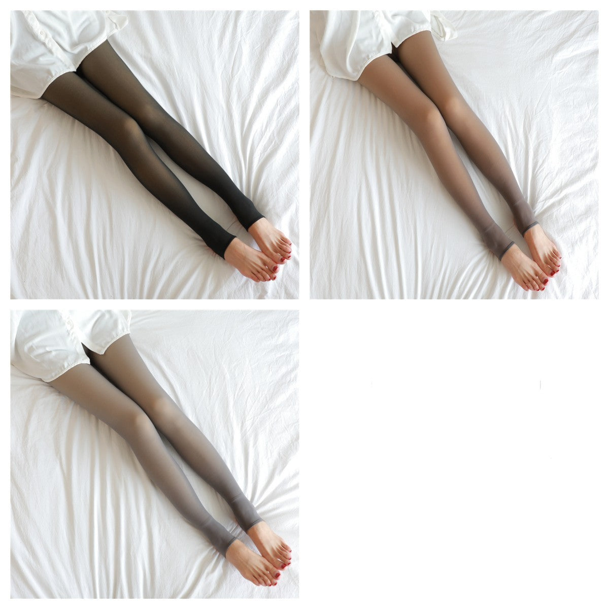 Warm Fleece Translucent Plus Size Leggings