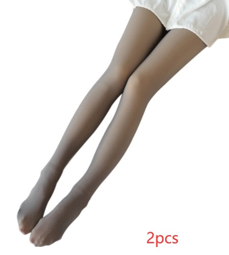 Warm Fleece Translucent Plus Size Leggings