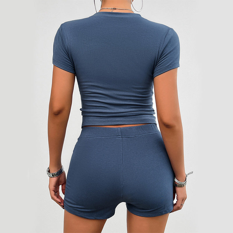 2Pcs Slim Summer Sports Suit