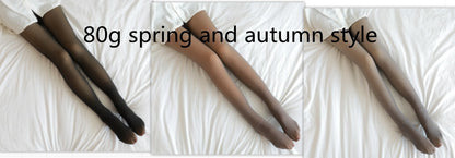 Warm Fleece Translucent Plus Size Leggings