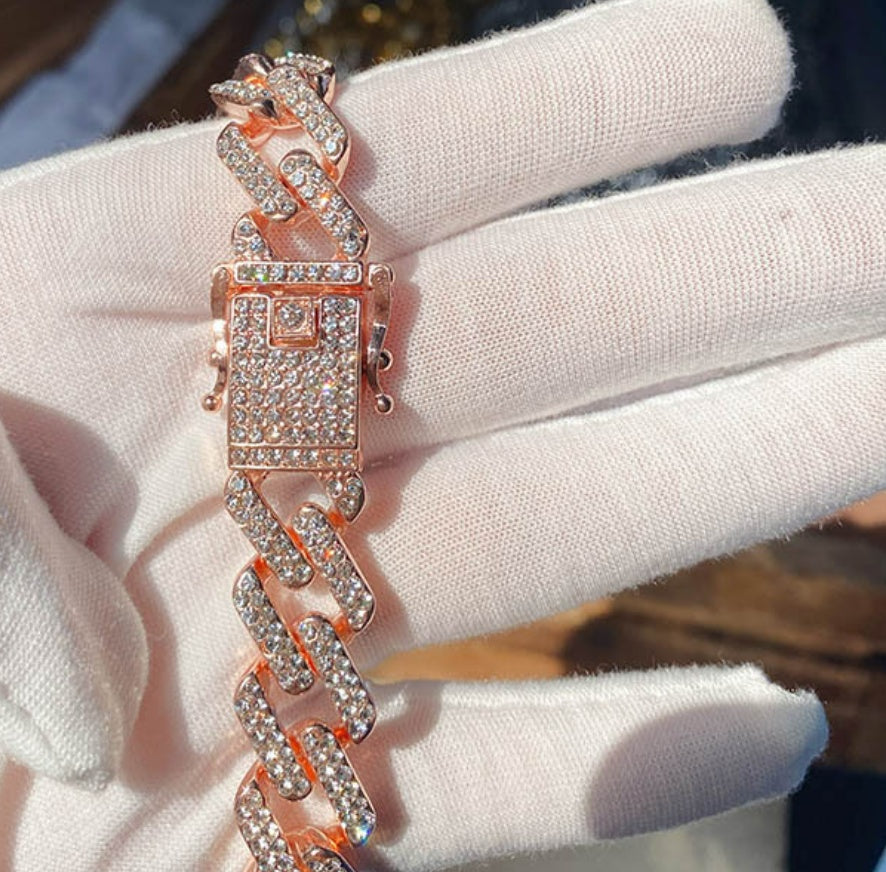 Men's Cuban Link Chain Gold Plated Necklace