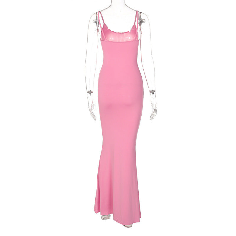 Spaghetti Strap Long Dress For Women