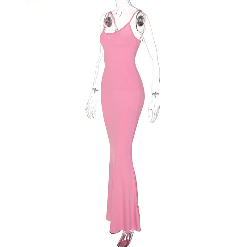 Spaghetti Strap Long Dress For Women