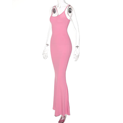 Spaghetti Strap Long Dress For Women