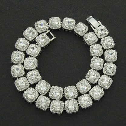 Men's Short Baguette Cuban Chain Necklace