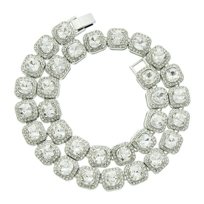 Men's Short Baguette Cuban Chain Necklace