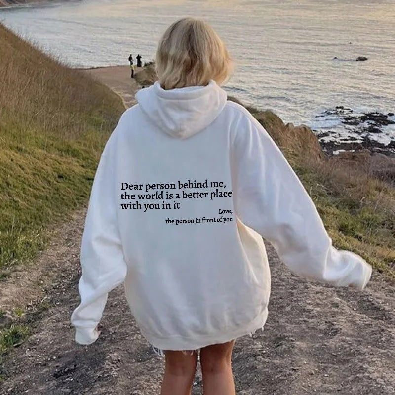 Unisex Kangaroo Pocket Drawstring Printed Hoodie