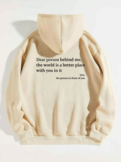 Unisex Kangaroo Pocket Drawstring Printed Hoodie