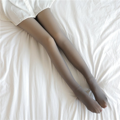 Warm Fleece Translucent Plus Size Leggings