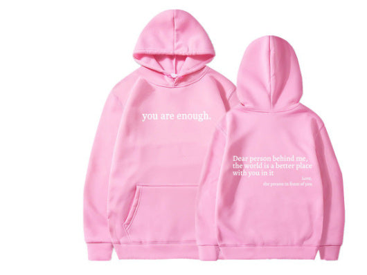 Unisex Kangaroo Pocket Drawstring Printed Hoodie