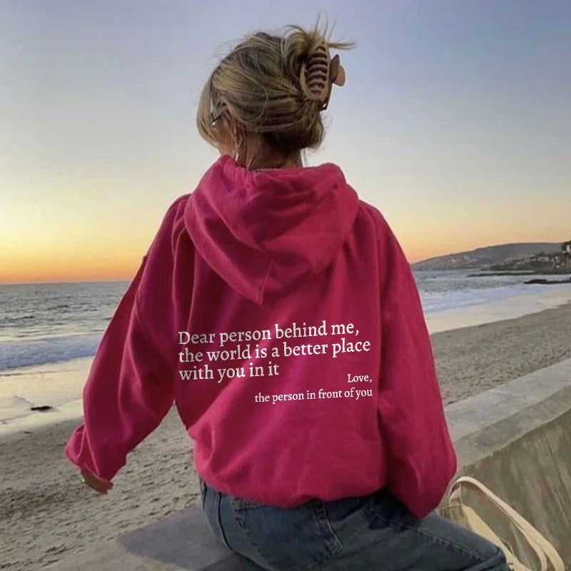 Unisex Kangaroo Pocket Drawstring Printed Hoodie